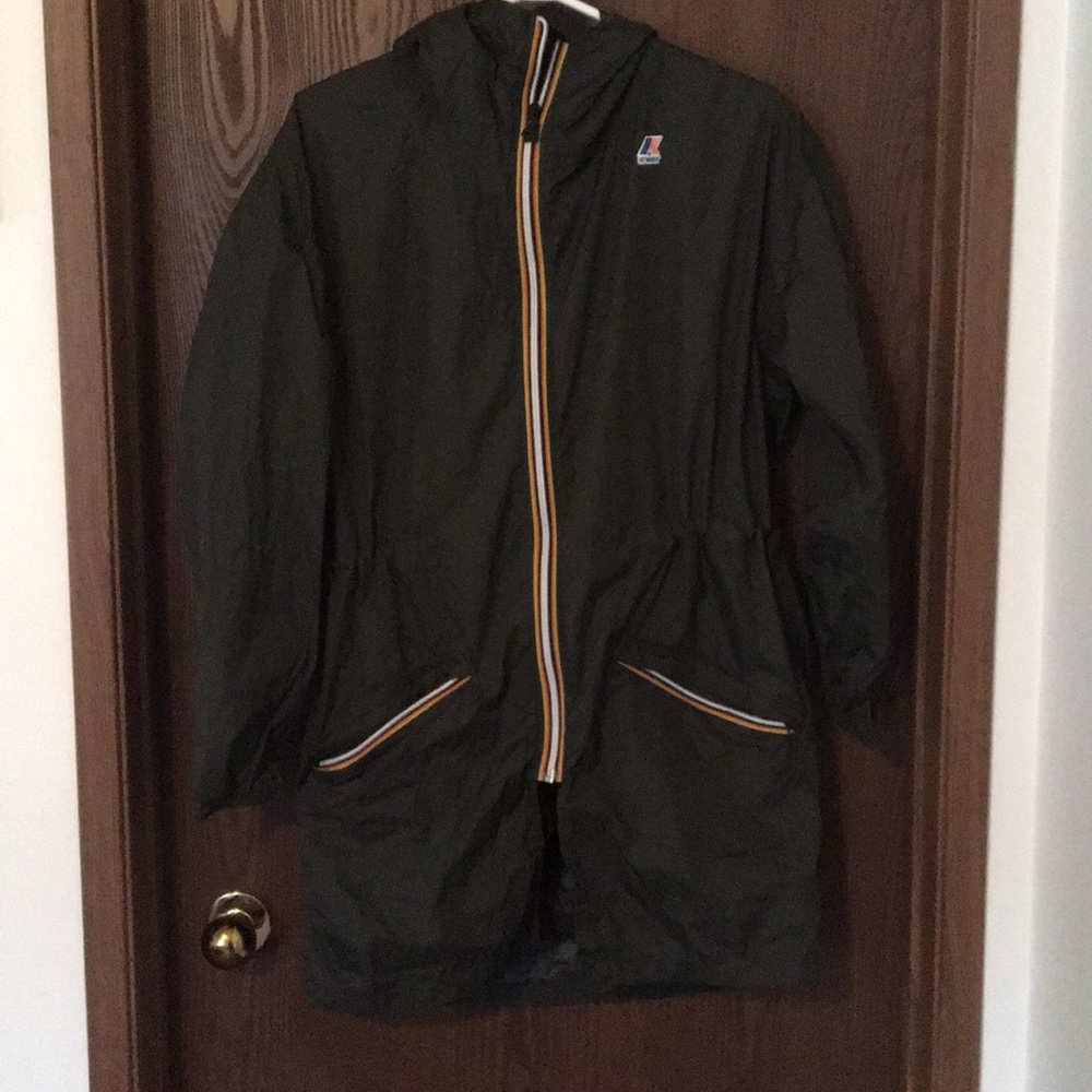 Kway jacket.  Dark green.  Never worn